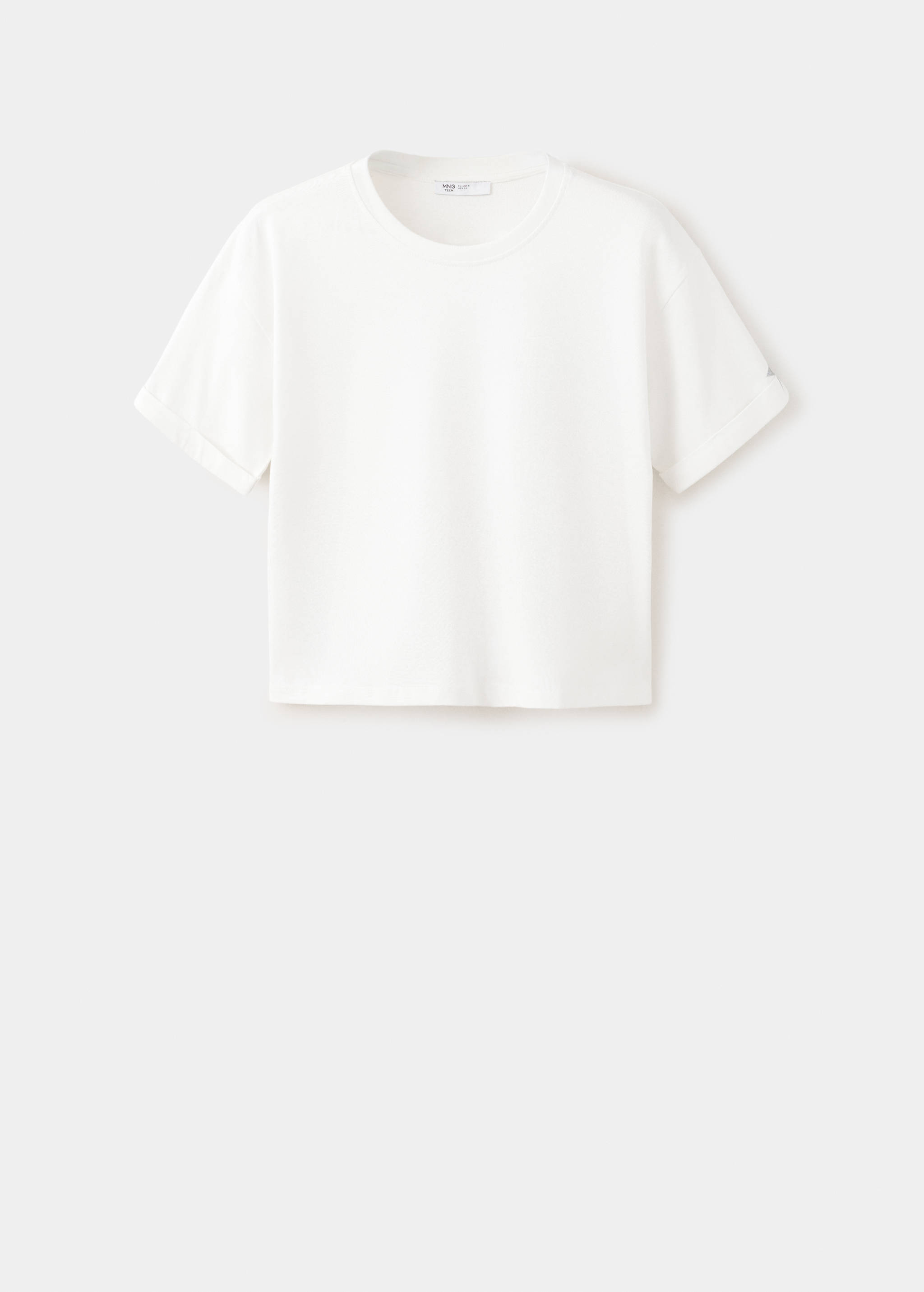 Cotton T-shirt with embroidered star detail - Article without model