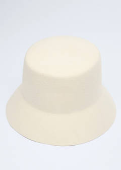 100% wool bucket hat — Ecru 3
