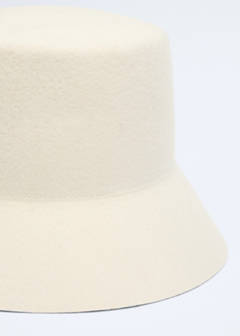 100% wool bucket hat — Ecru 4