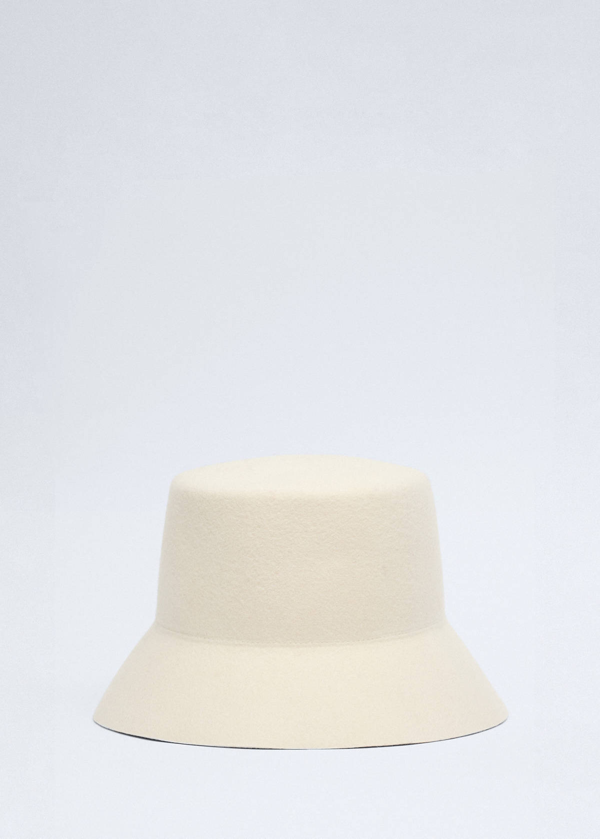 100% wool bucket hat — Ecru