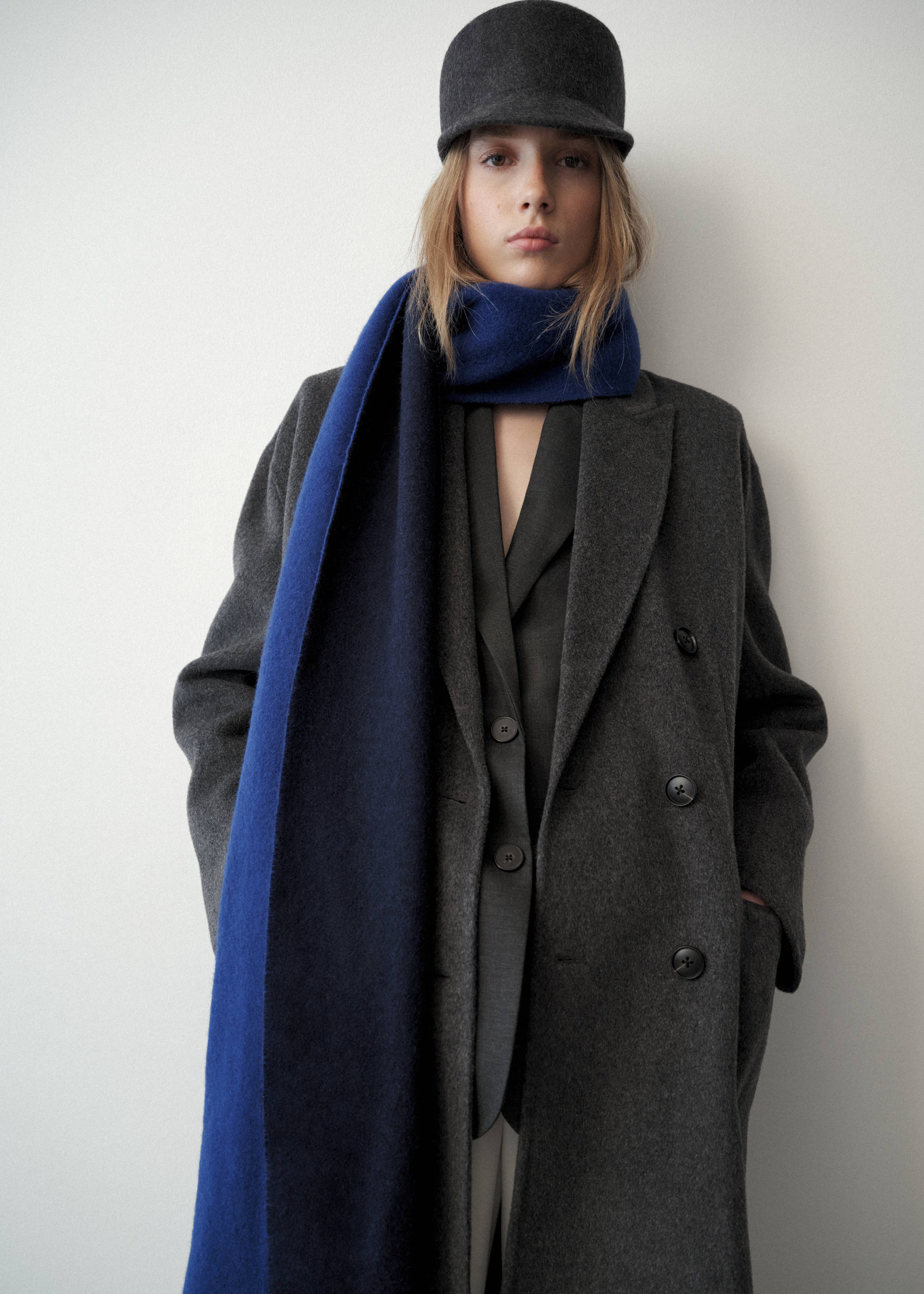 100% reversible wool scarf - General plane