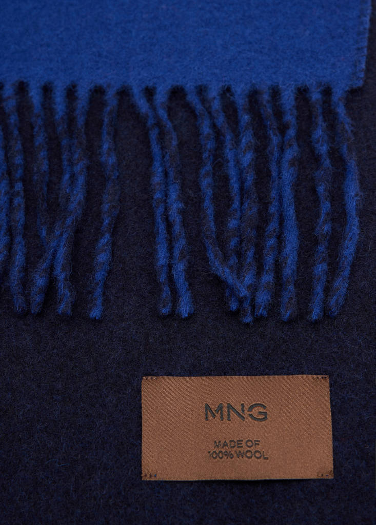 100% reversible wool scarf - thumbnail 2