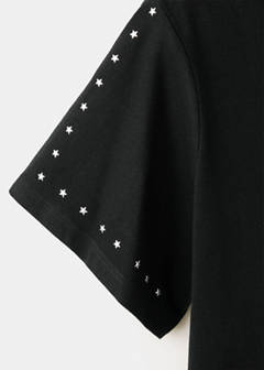 T-shirt with star detailing — Black 5