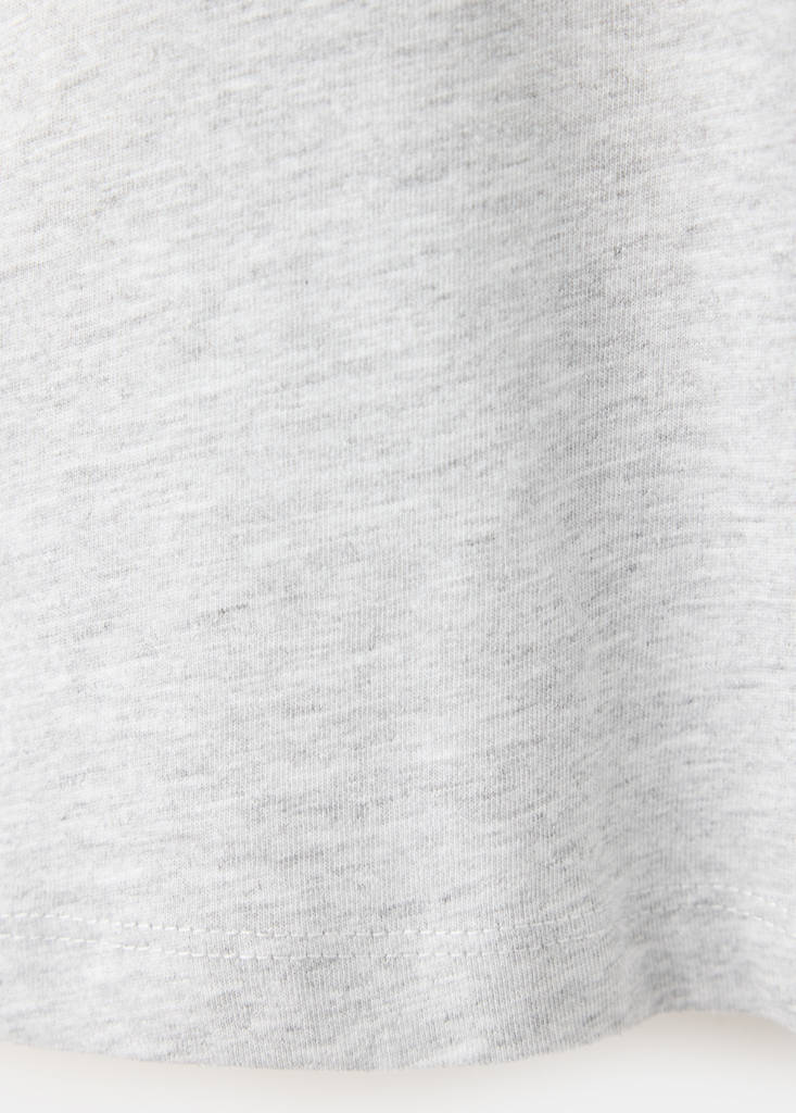 Cotton T-shirt with pleats and metal appliqués - thumbnail 6