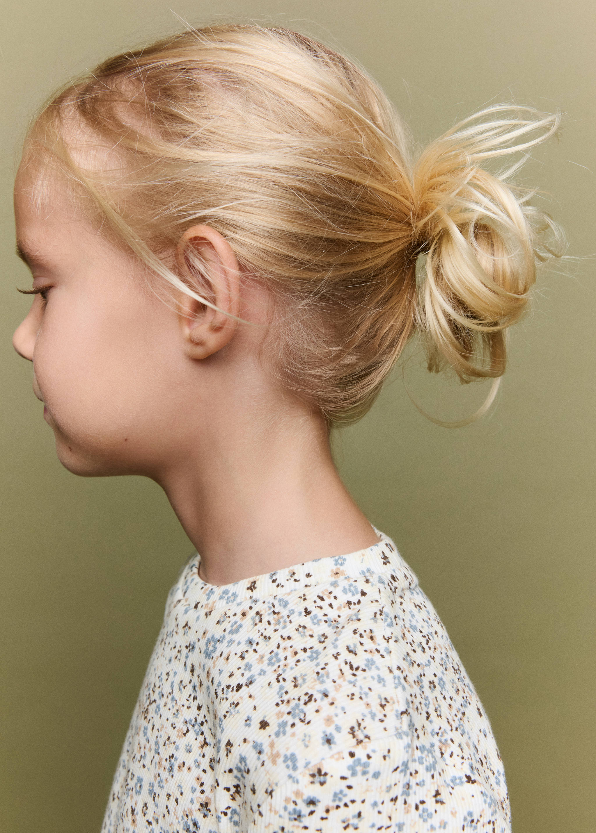 Ribbed flower T-shirt - Details of the article 1