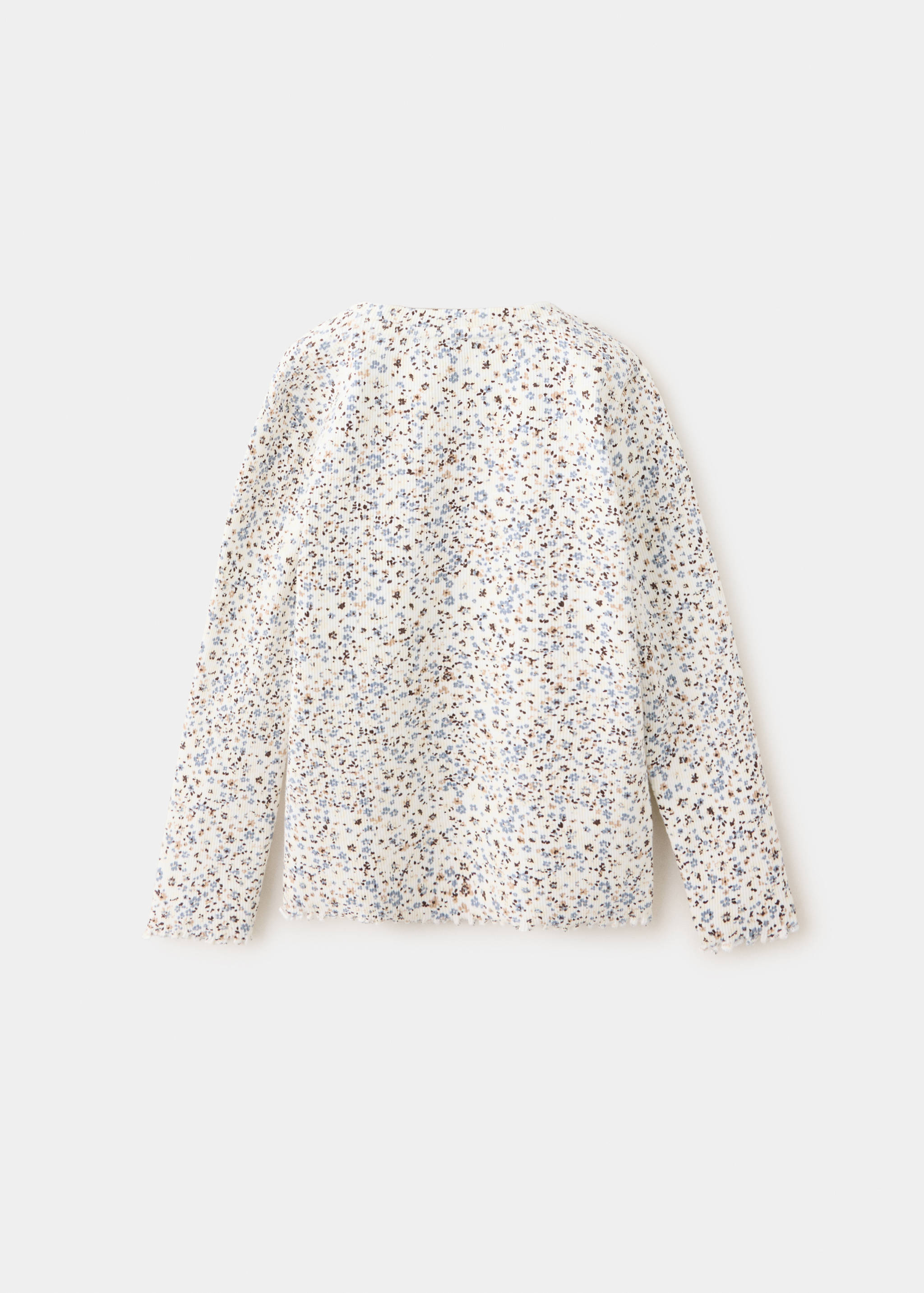 Ribbed flower T-shirt - Reverse of the article