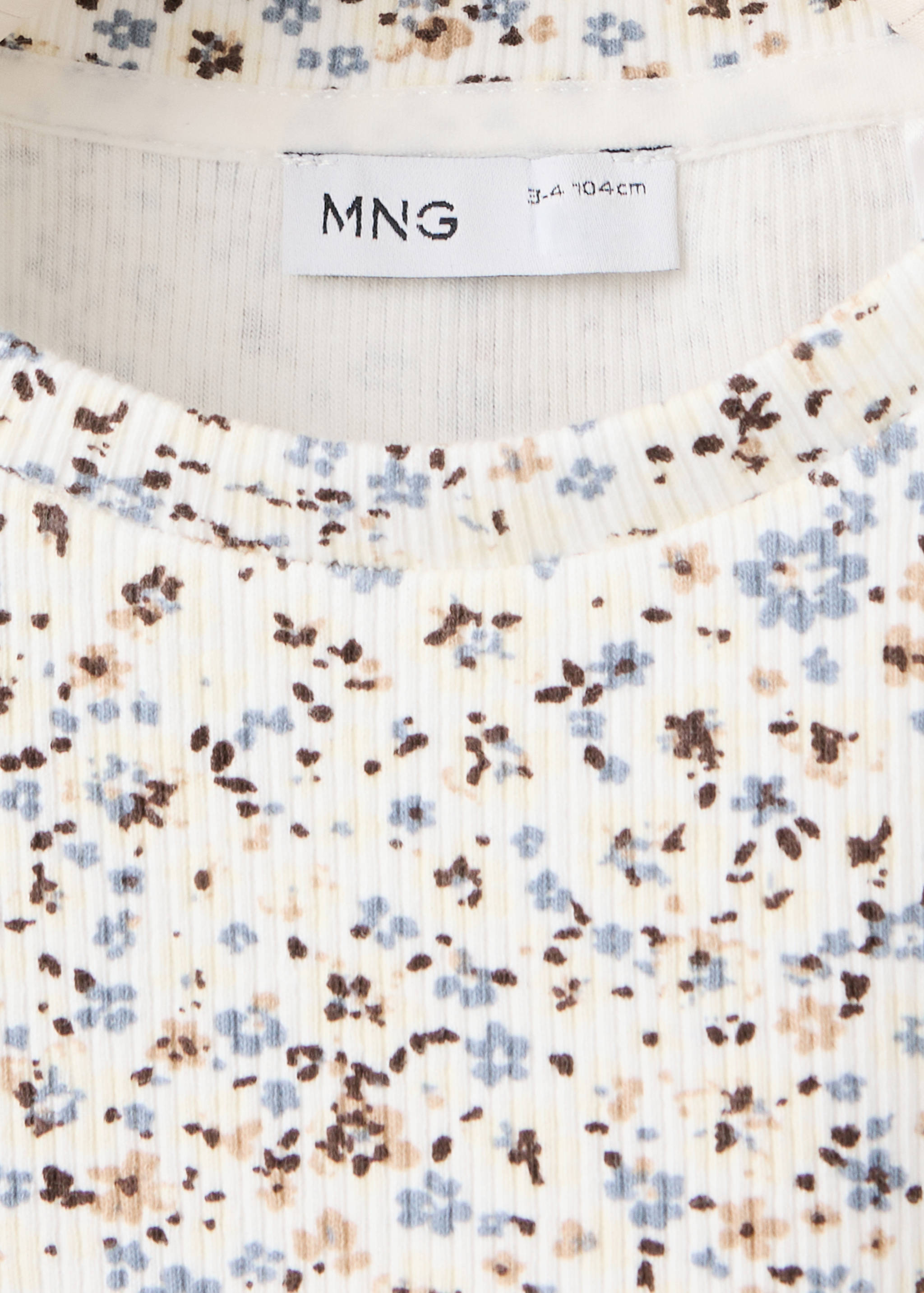 Ribbed flower T-shirt - Details of the article 8