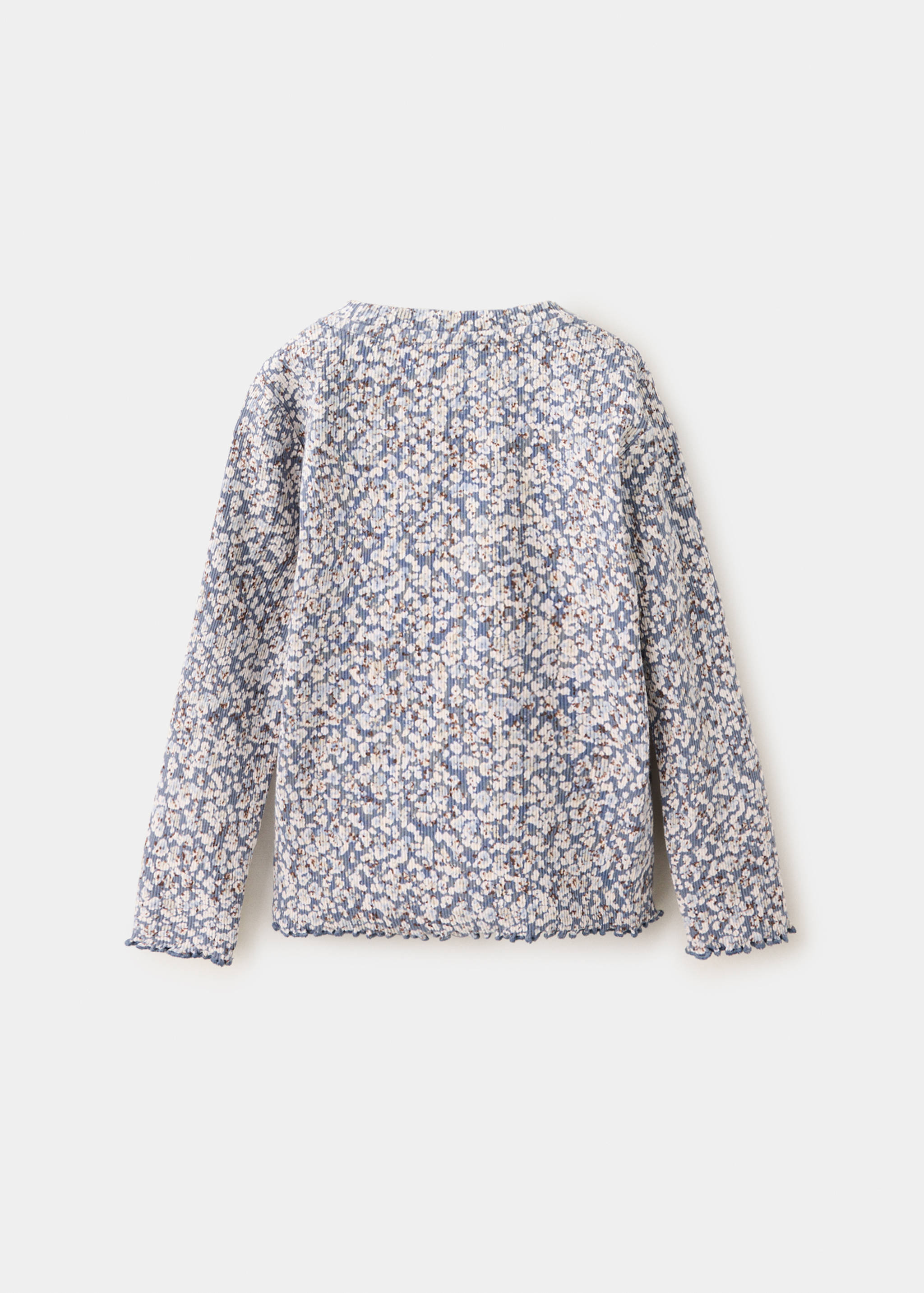 Ribbed flower T-shirt - Reverse of the article