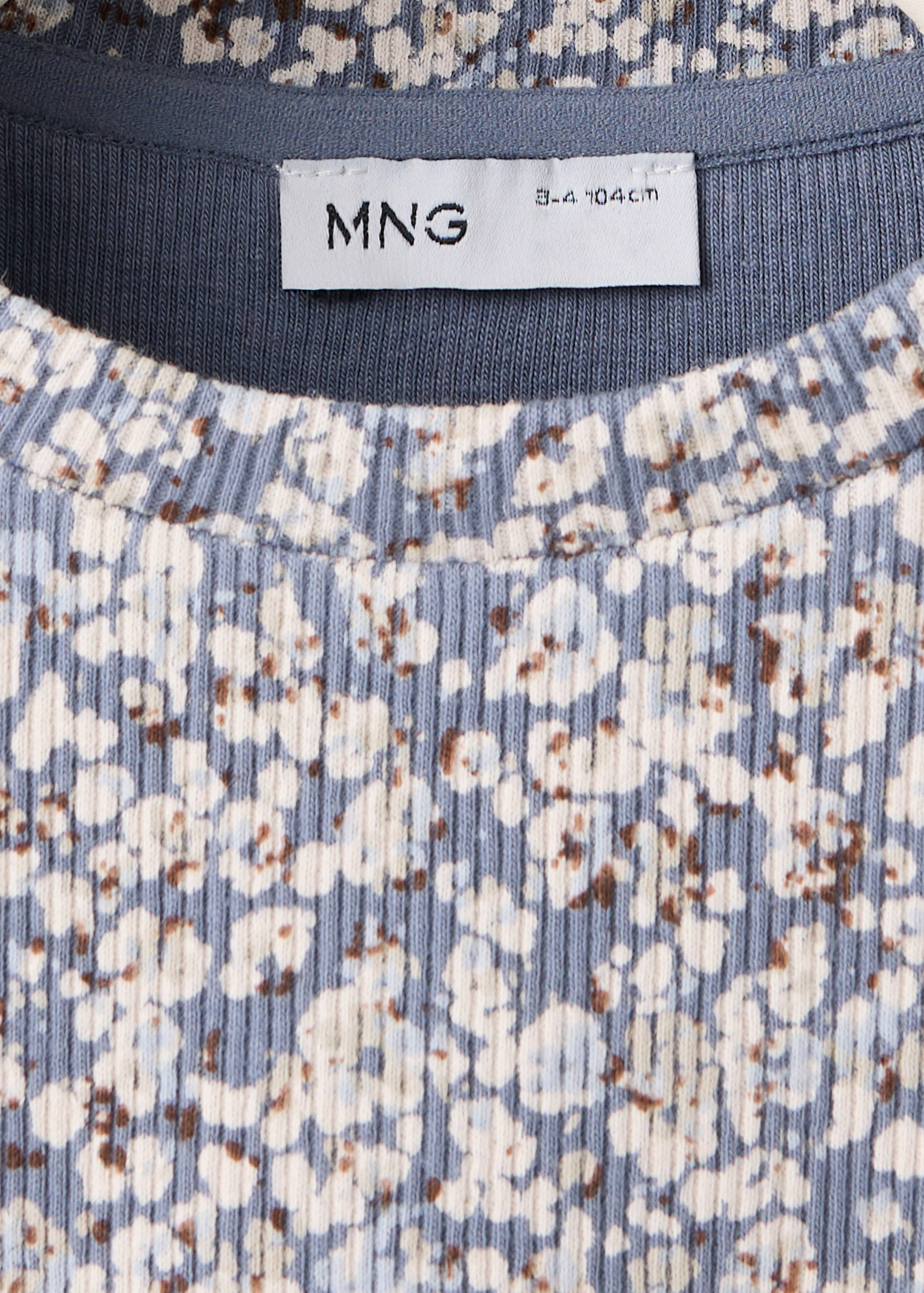 Ribbed flower T-shirt - Details of the article 8