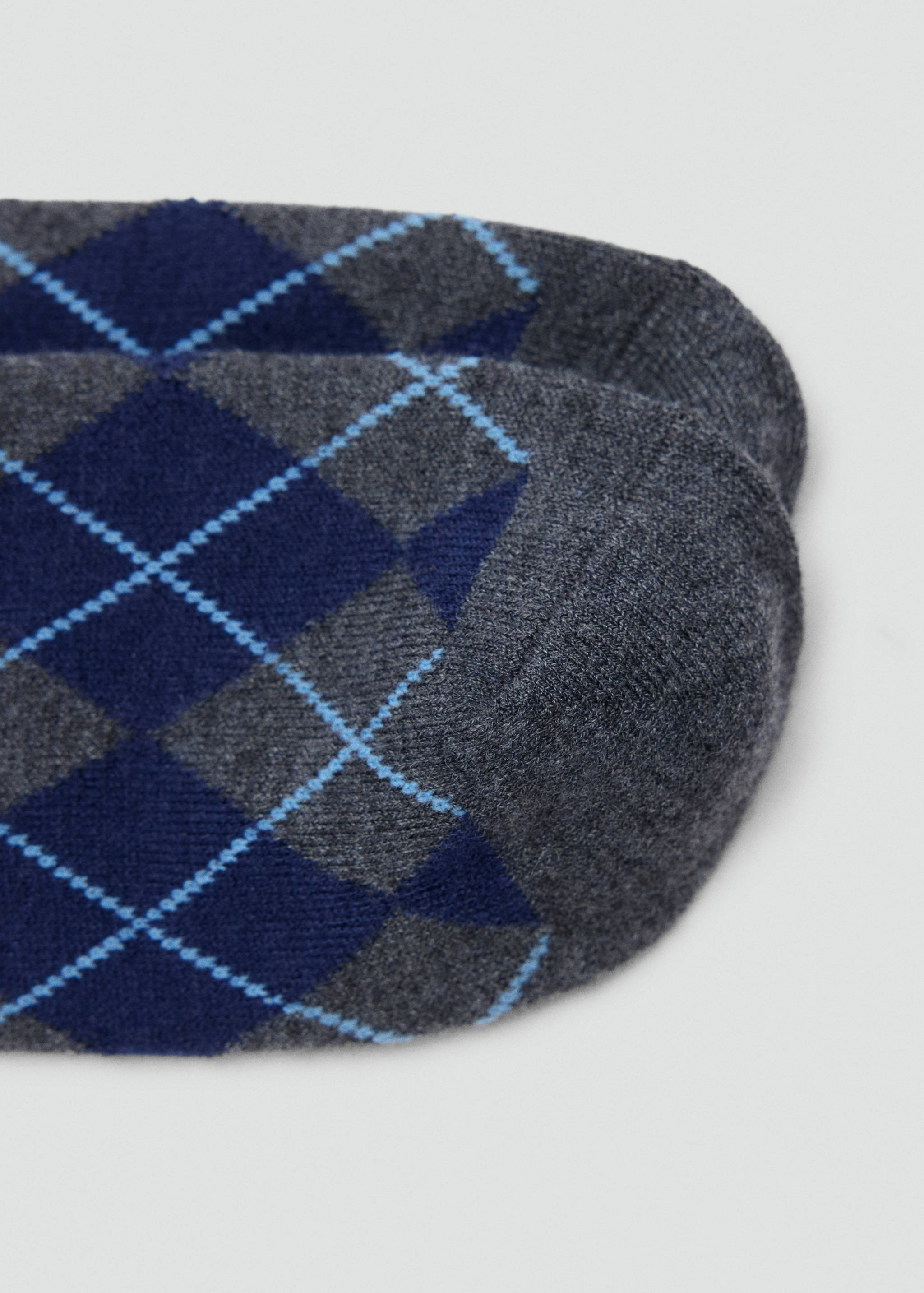 Argyle knit socks - Medium plane