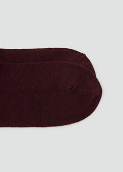 Argyle knit socks — Burgundy 2