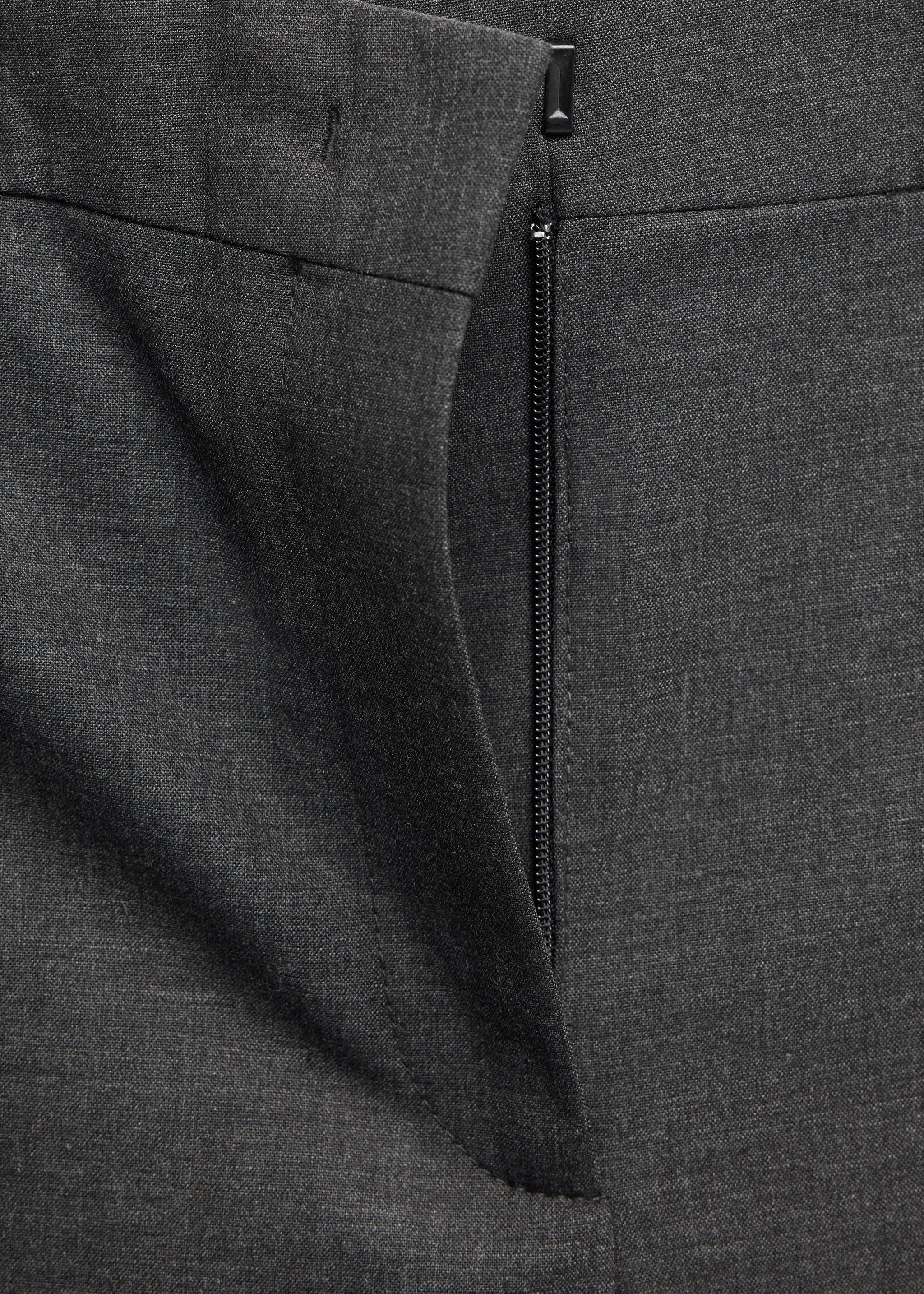 Wool suit trousers - Details of the article 0, Grey. Ref: 37026366-00.
