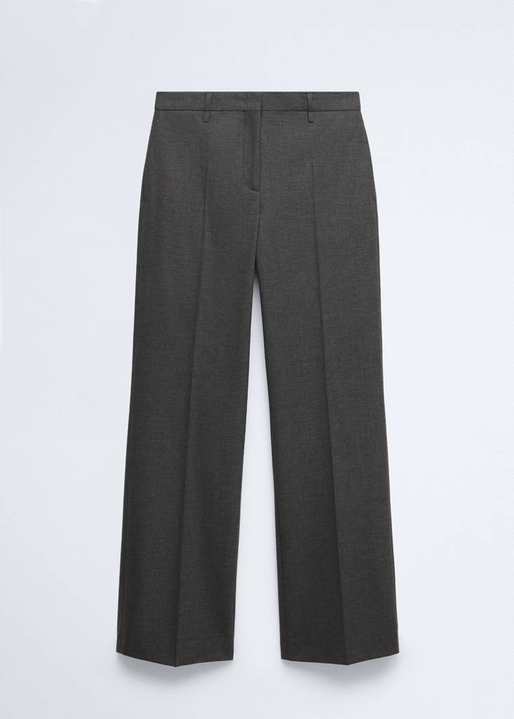 Wool suit trousers — Grey