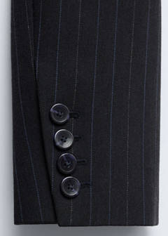 Wool pinstripe blazer — Navy 8
