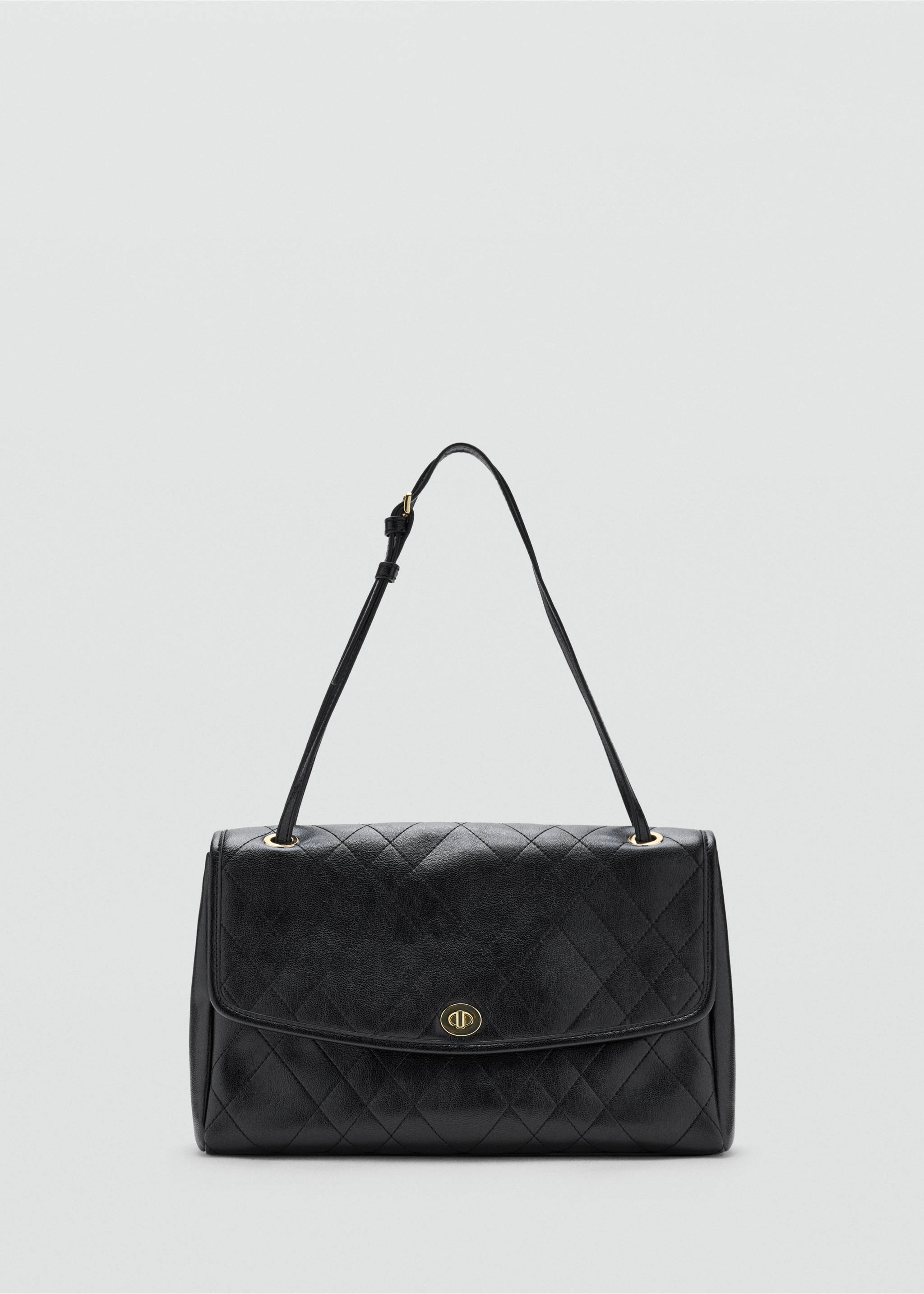 Quilted shoulder bag - Article without model, Black. Ref: 37026368-00.