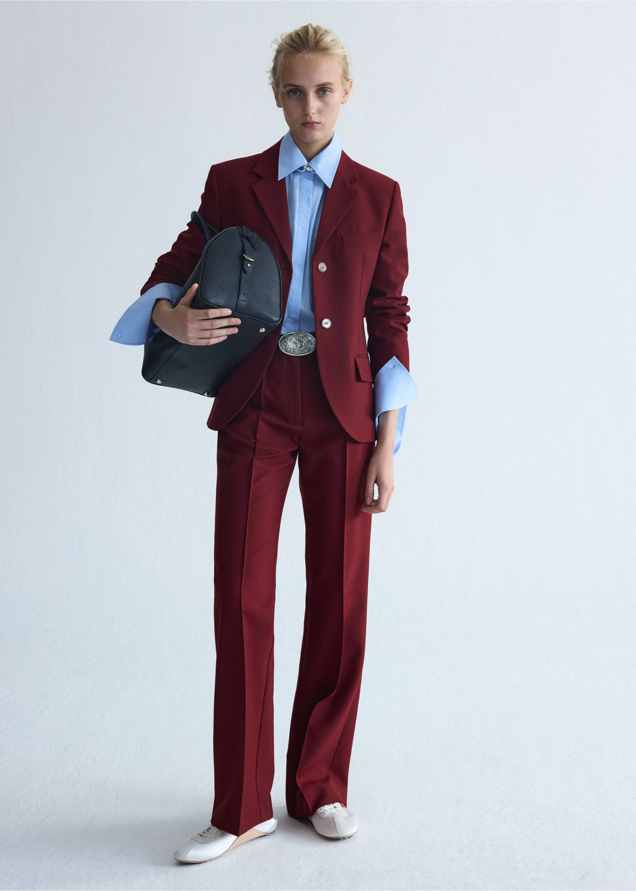Blazer costume laine - Détail de l'article 1, Lie de vin. Ref: 37026369-00.