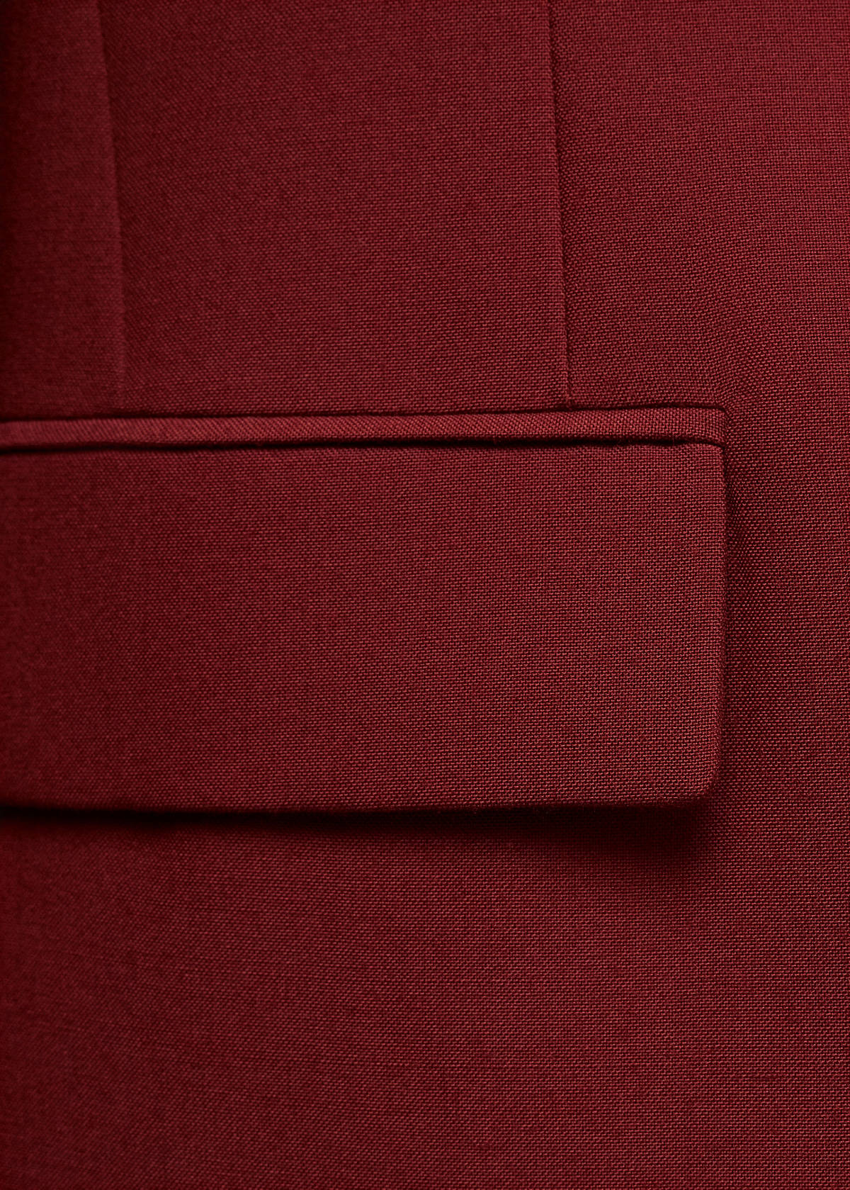 Wool suit blazer — Wine