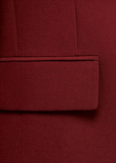 Wool suit blazer — Wine 7