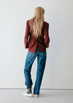 Wool suit blazer — Wine 10