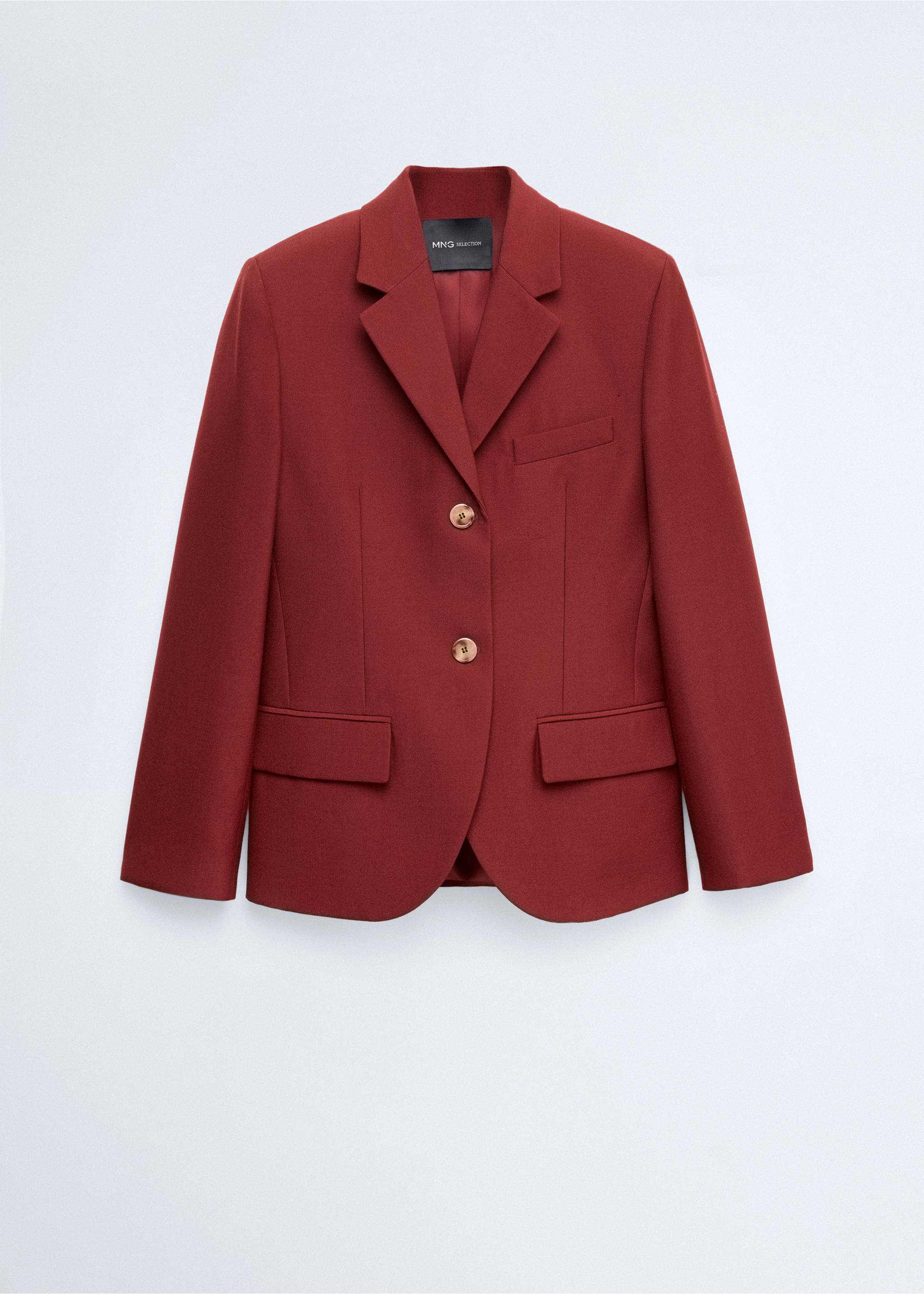 Blazer costume laine - Article sans modèle, Lie de vin. Ref: 37026369-00.