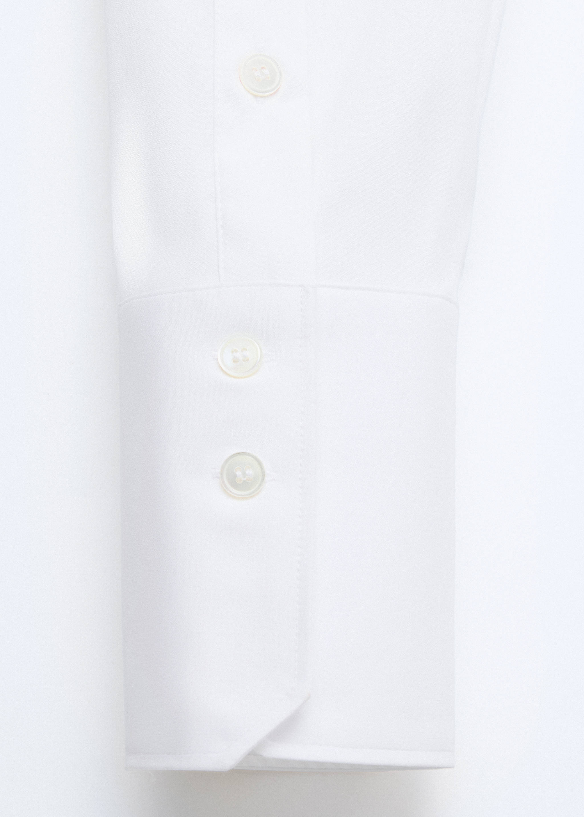 Cropped poplin shirt - Details of the article 0