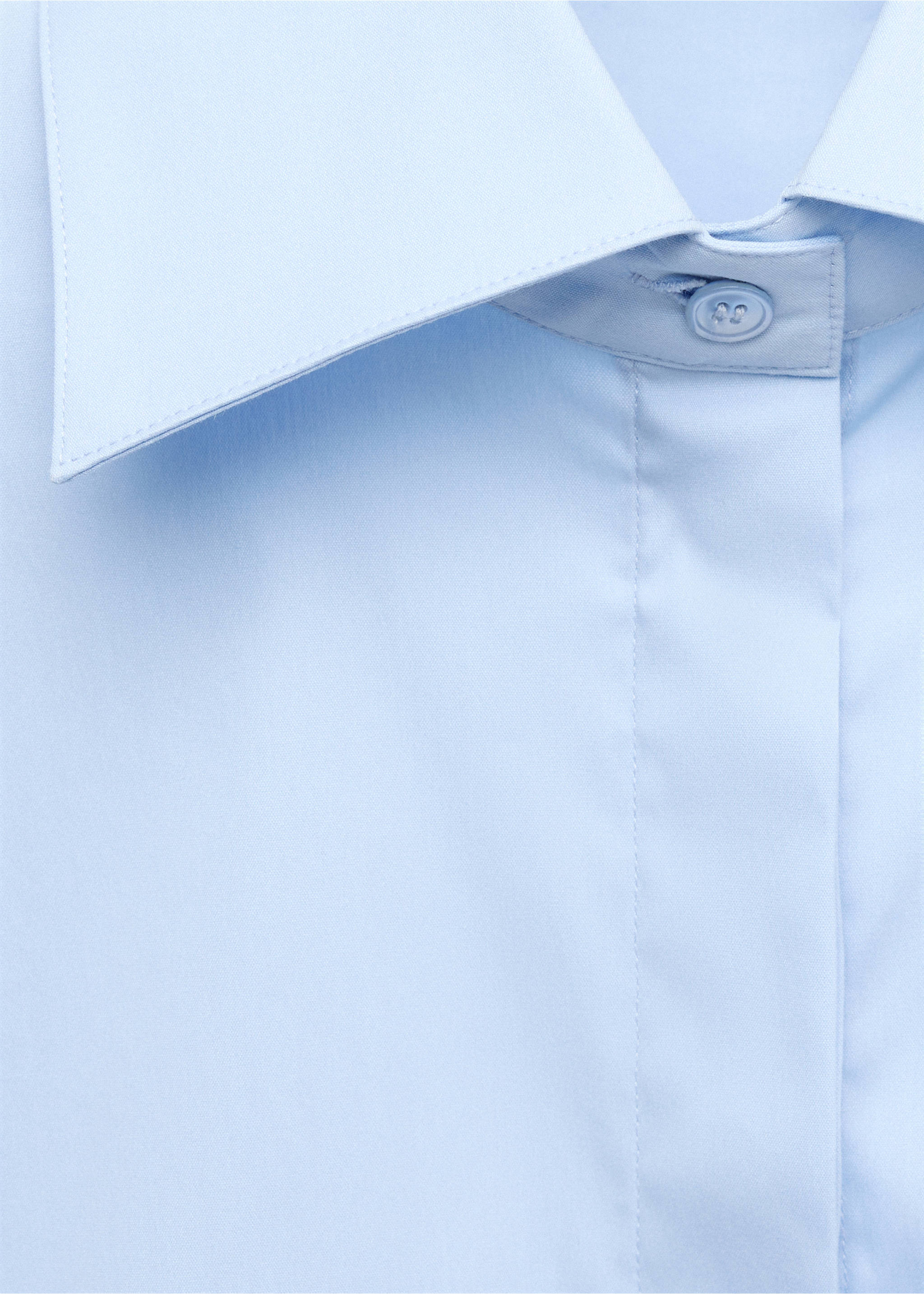 Chemise popeline courte - Détail de l'article 8, Bleu ciel. Ref: 37026371-00.