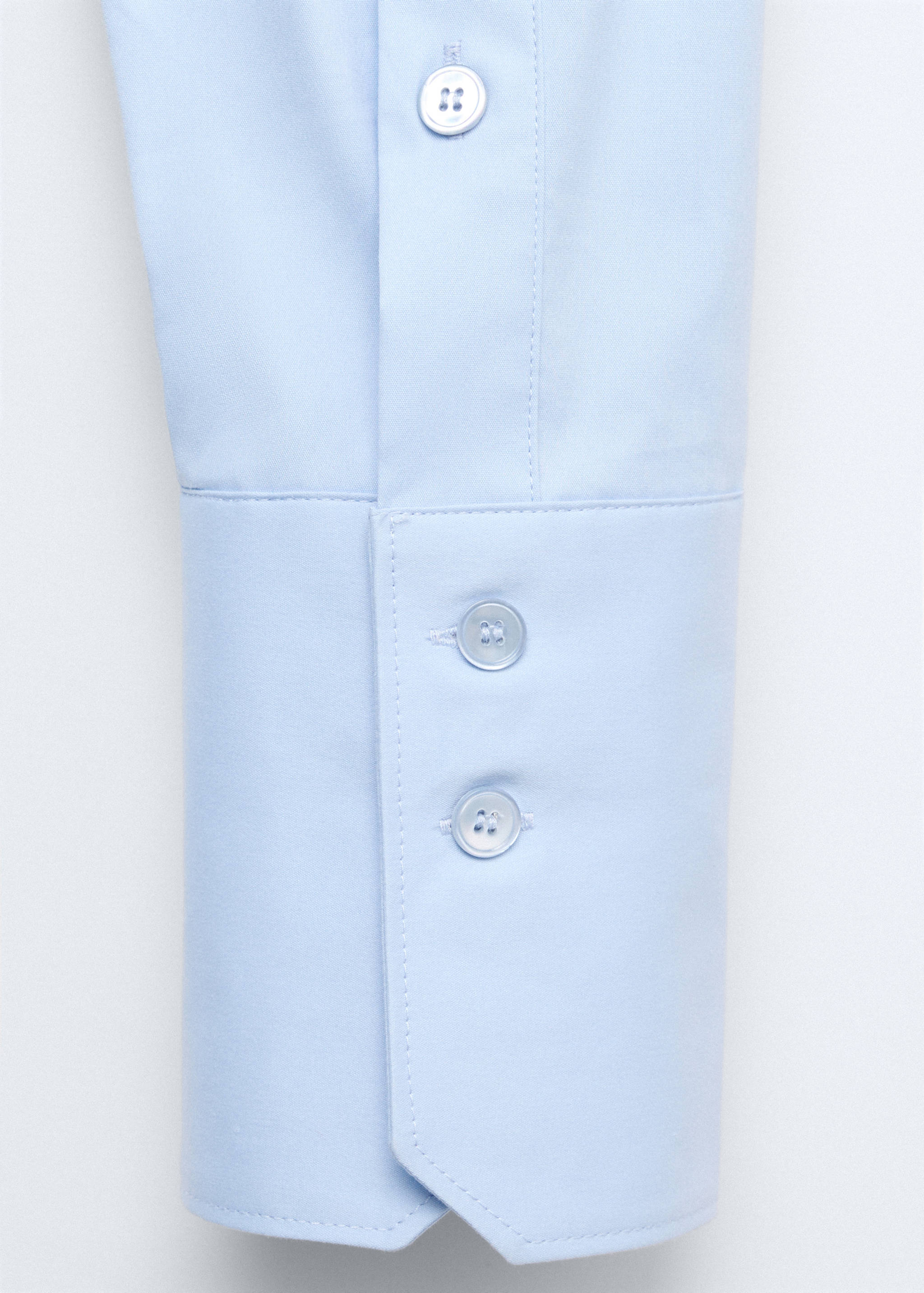 Cropped poplin shirt - Details of the article 0