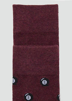 2 pack mixed socks — Burgundy 2