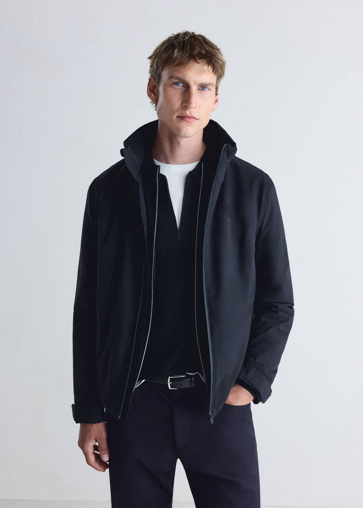 Waterproof padded parka — Night Blue