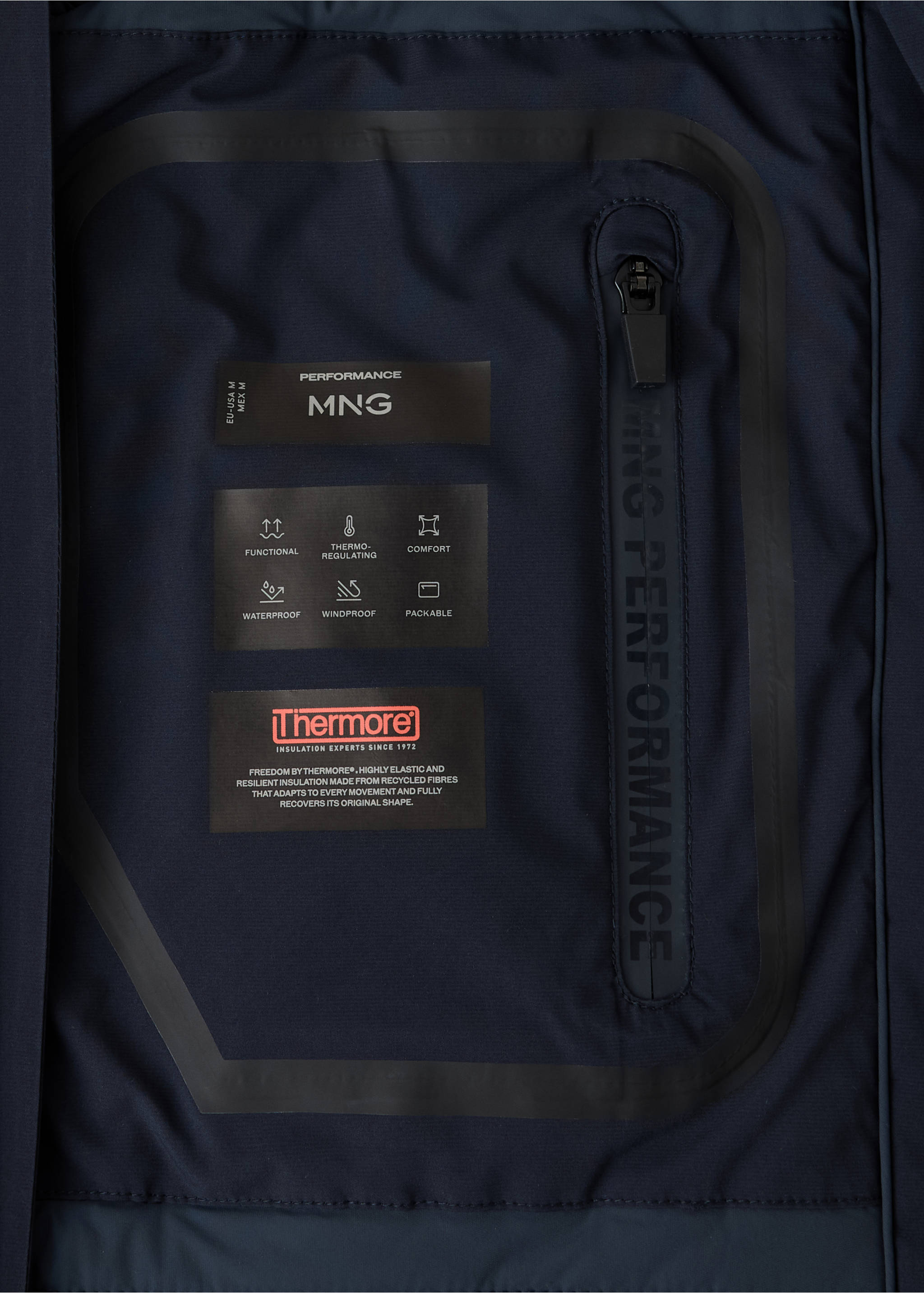 Jacket rian - Details of the article 0, Night Blue. Ref: 37026726-00.