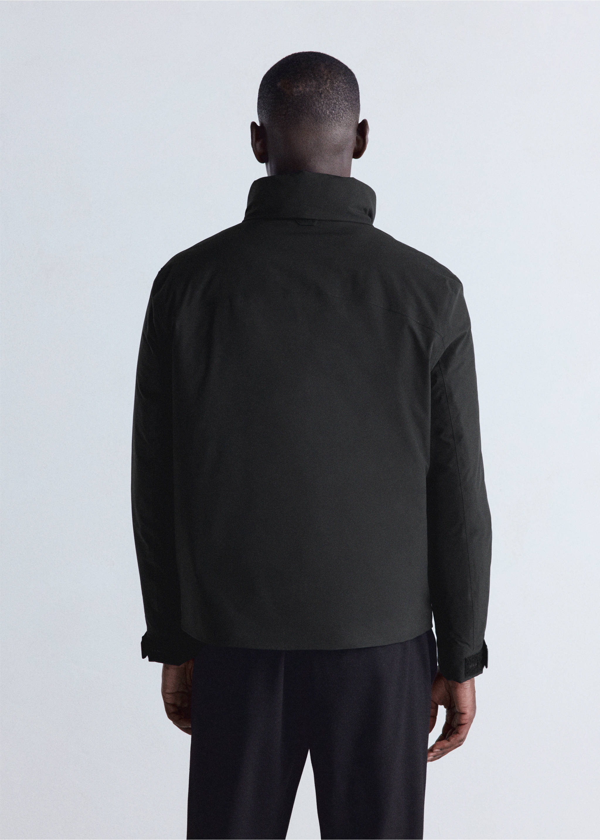 Jacket rian - Reverse of the article, Black. Ref: 37026726-00.