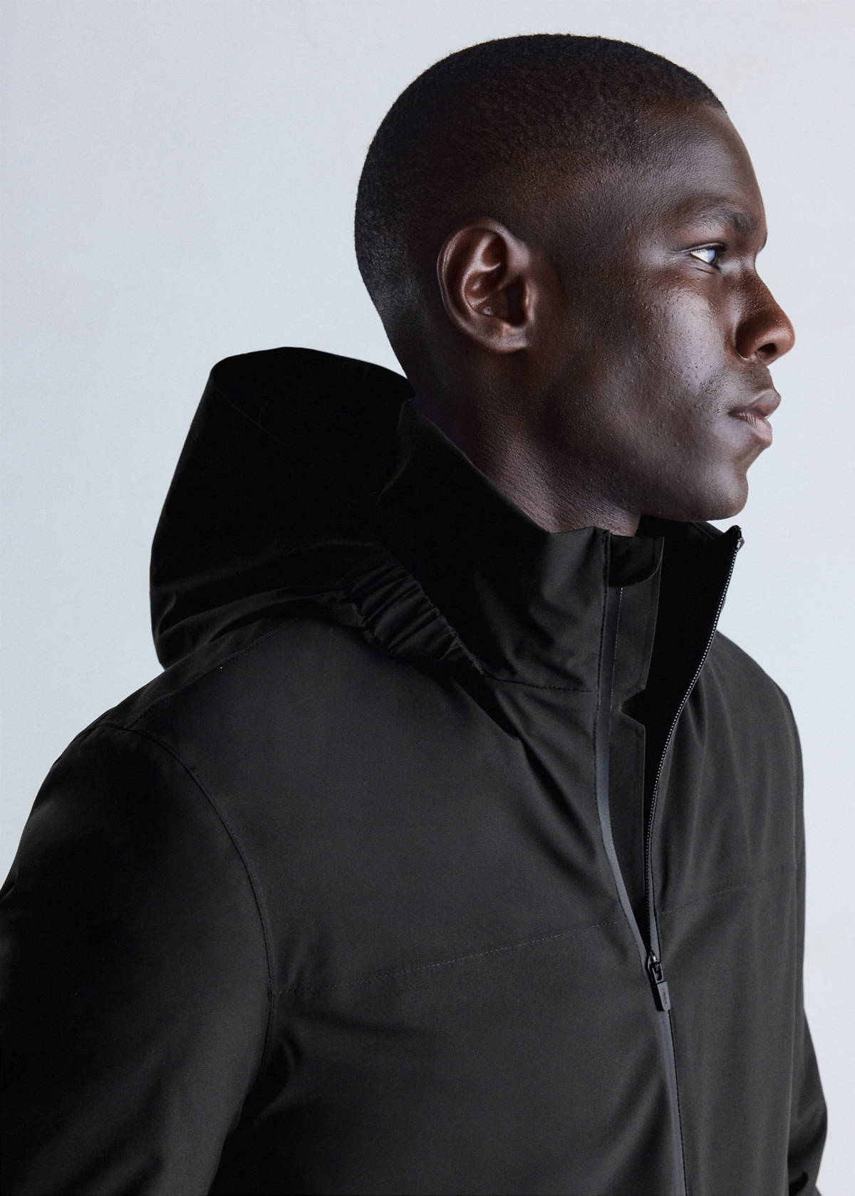 Waterproof padded parka — Black
