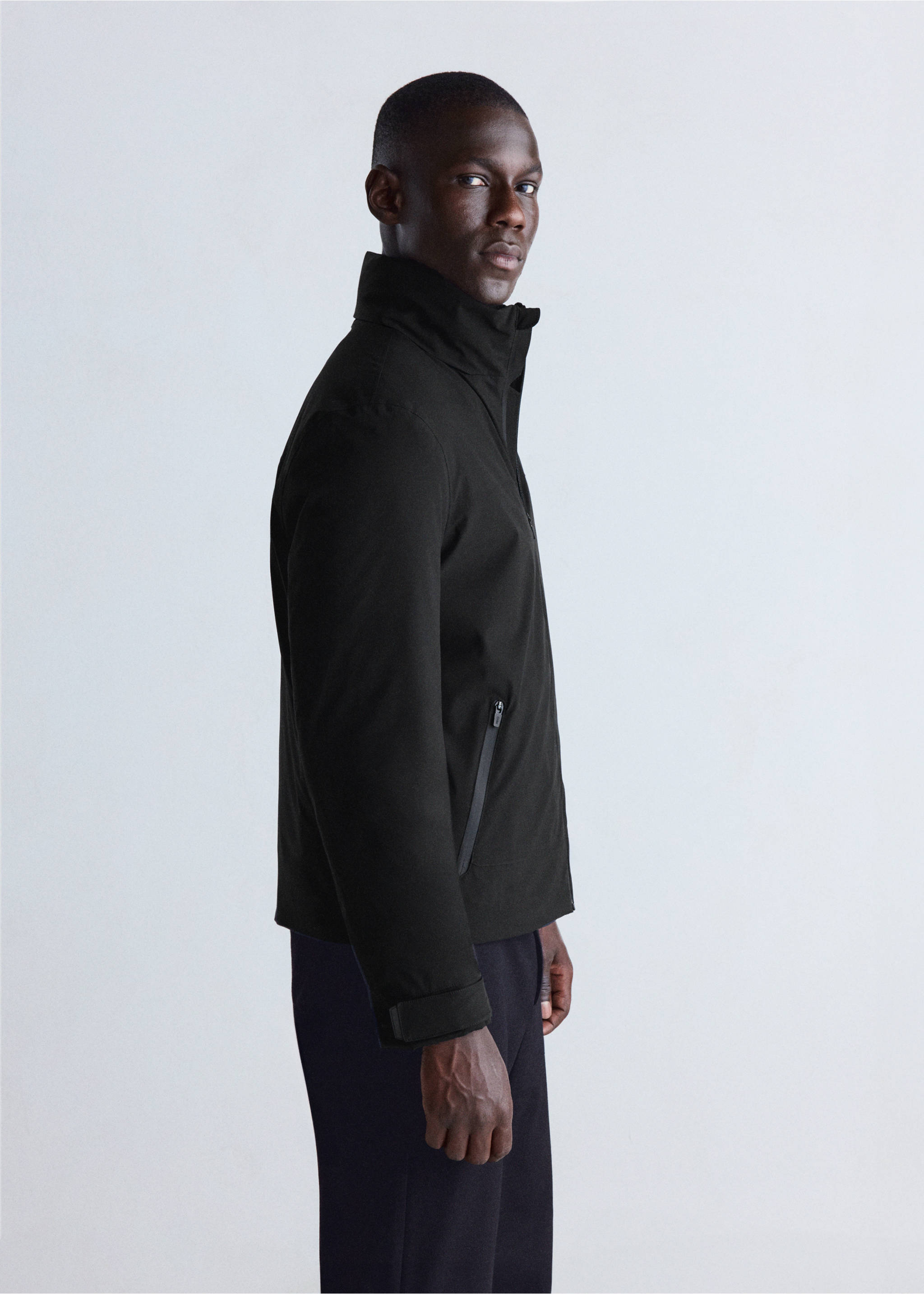 Jacket rian - Details of the article 2, Black. Ref: 37026726-00.