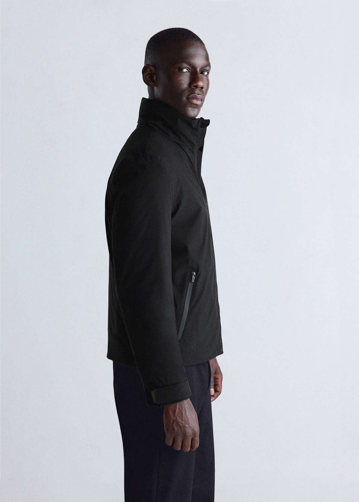 Waterproof padded parka — Black