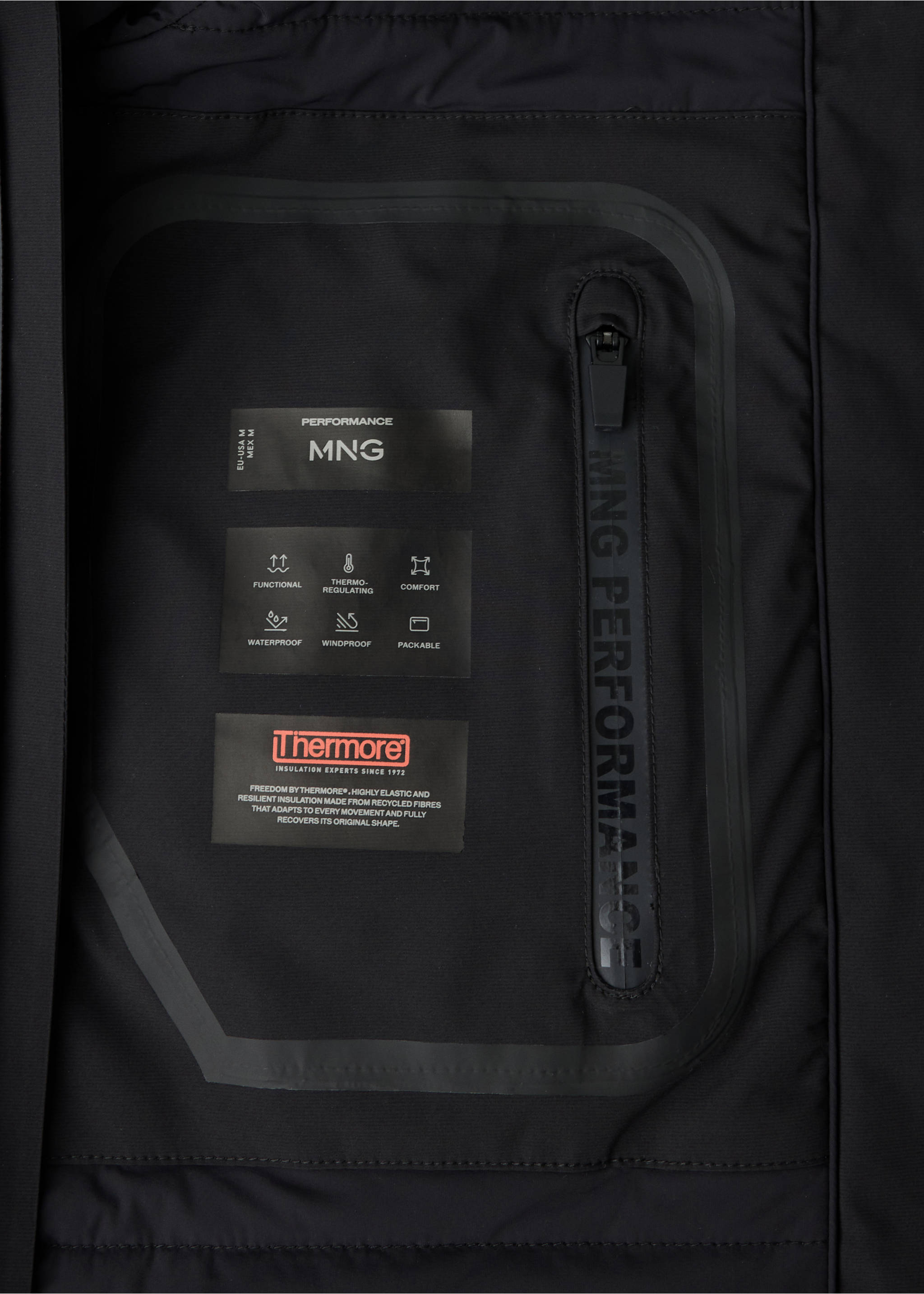 Jacket rian - Details of the article 0, Black. Ref: 37026726-00.
