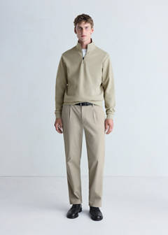Thermolite® zip-neck sweatshirt — Light/Pastel Grey 2
