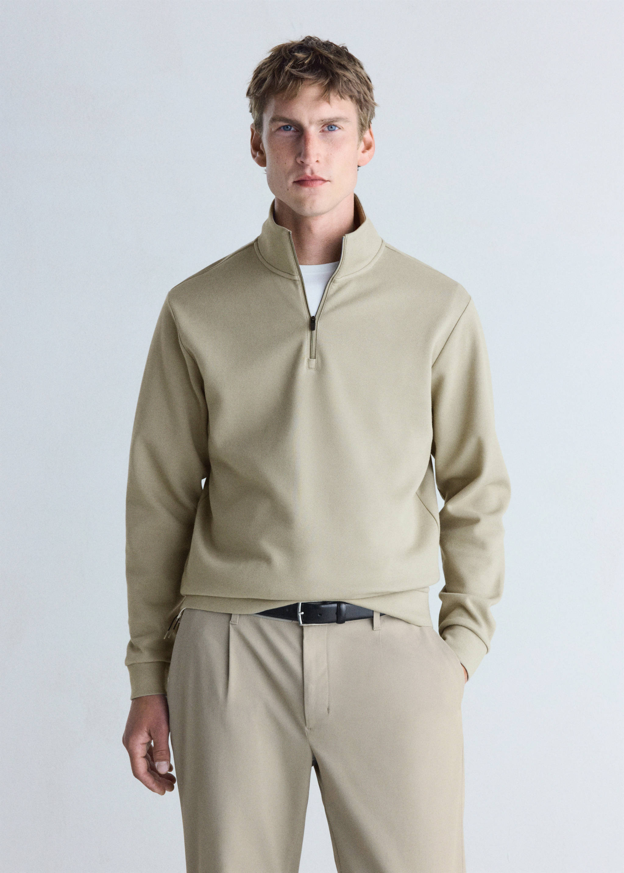 Sudadera cuello cremallera Thermolite® - Plano medio