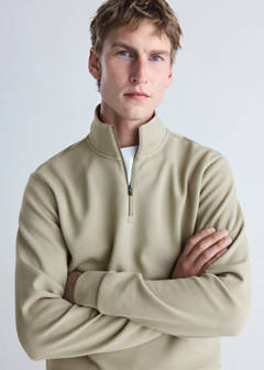 Thermolite® zip-neck sweatshirt — Light/Pastel Grey 4