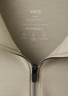 Thermolite® zip-neck sweatshirt — Light/Pastel Grey 8