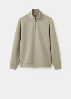 Thermolite® zip-neck sweatshirt — Light/Pastel Grey 7