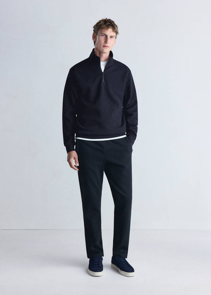 Thermolite® zip-neck sweatshirt
