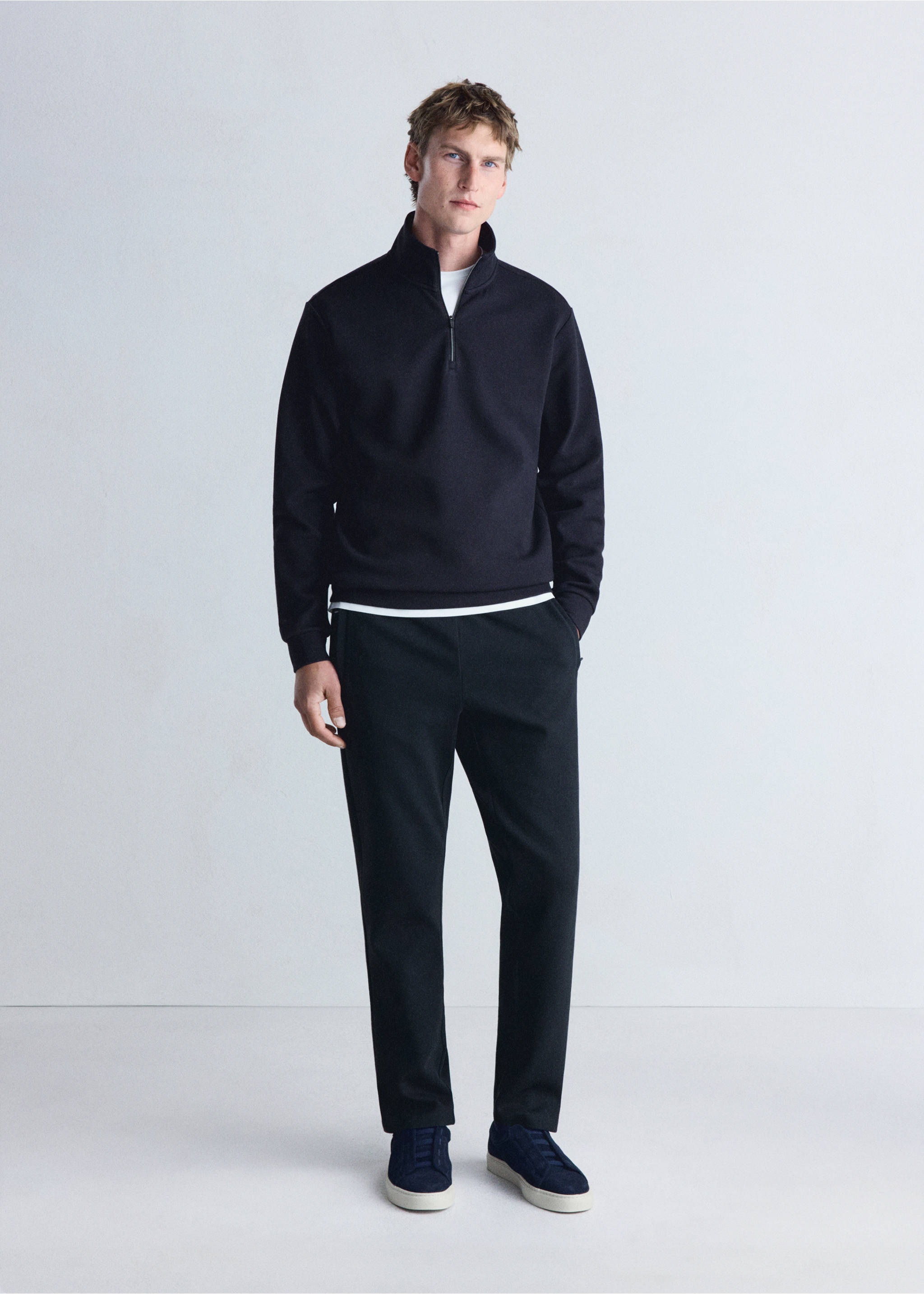 SWEATSHIRT VARESEZ - Plan général, Bleu marine. Ref: 37026728-00.
