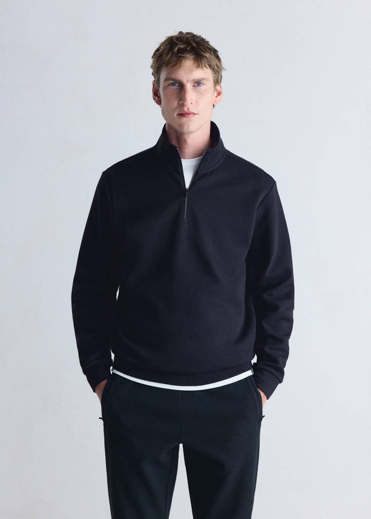 Thermolite® zip-neck sweatshirt - thumbnail 2