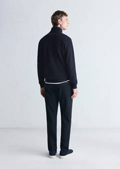 Thermolite® zip-neck sweatshirt — Navy 3