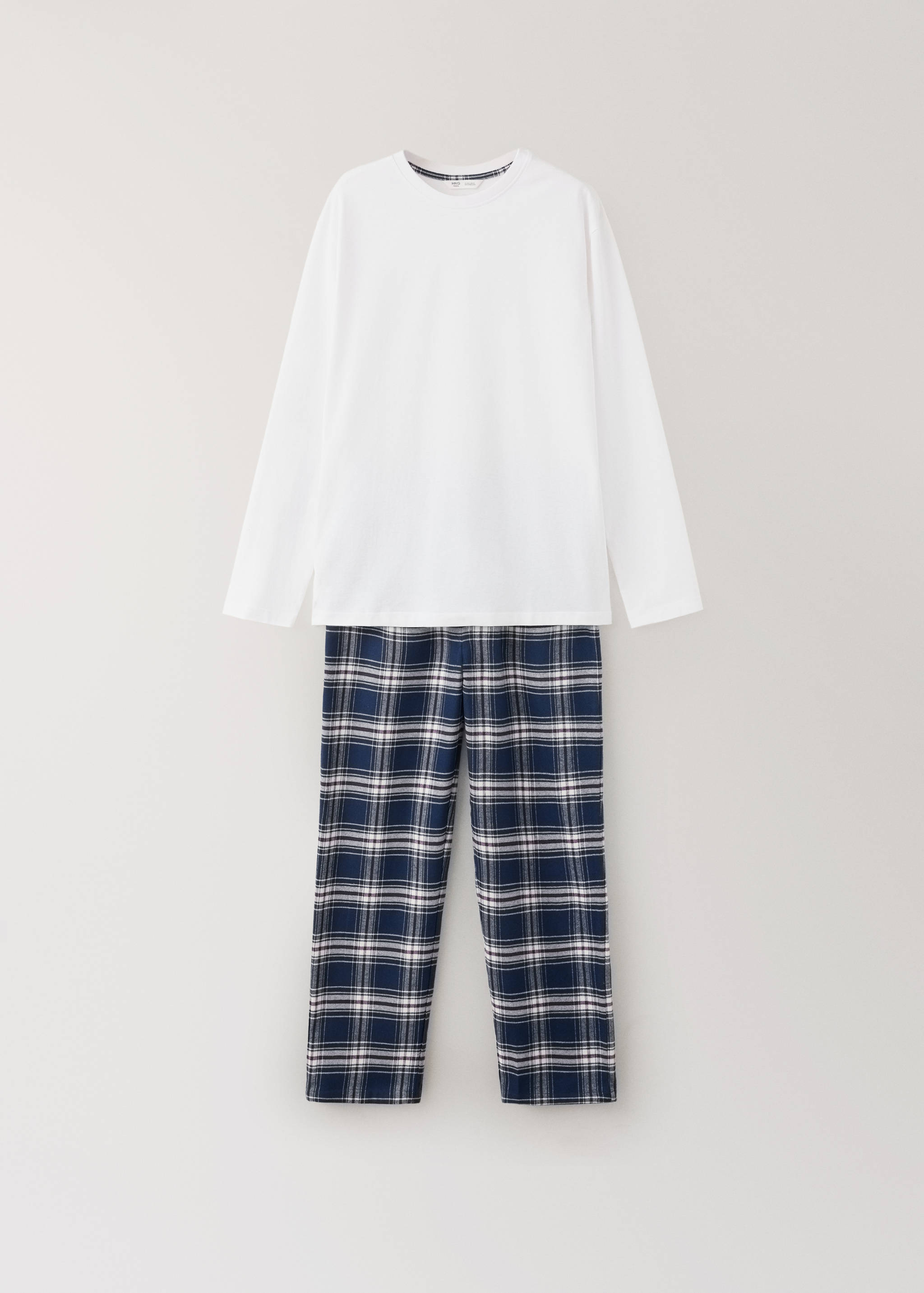 Full cotton check pyjamas - Article without model