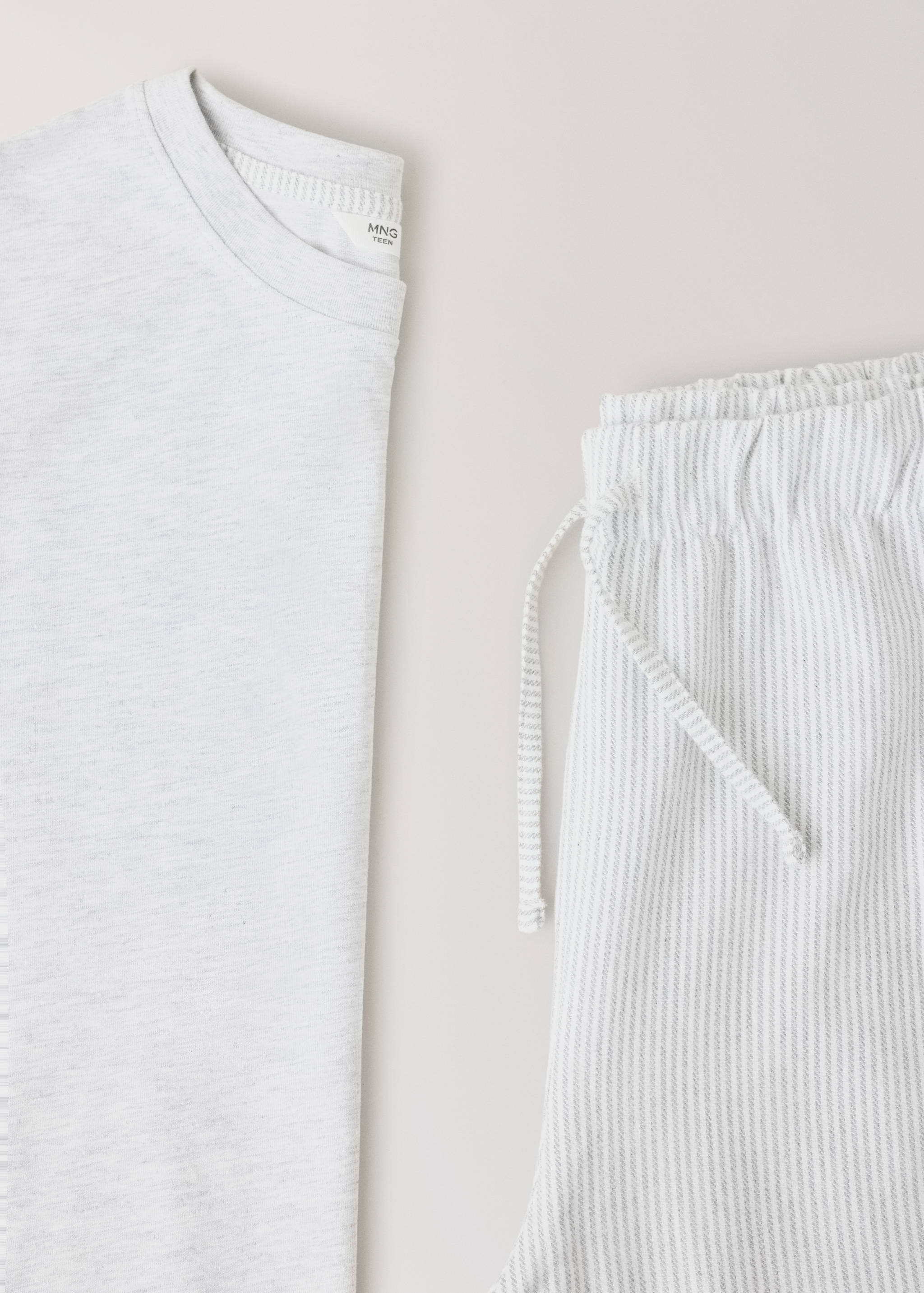 Full-length cotton pajama set - Details of the article 8