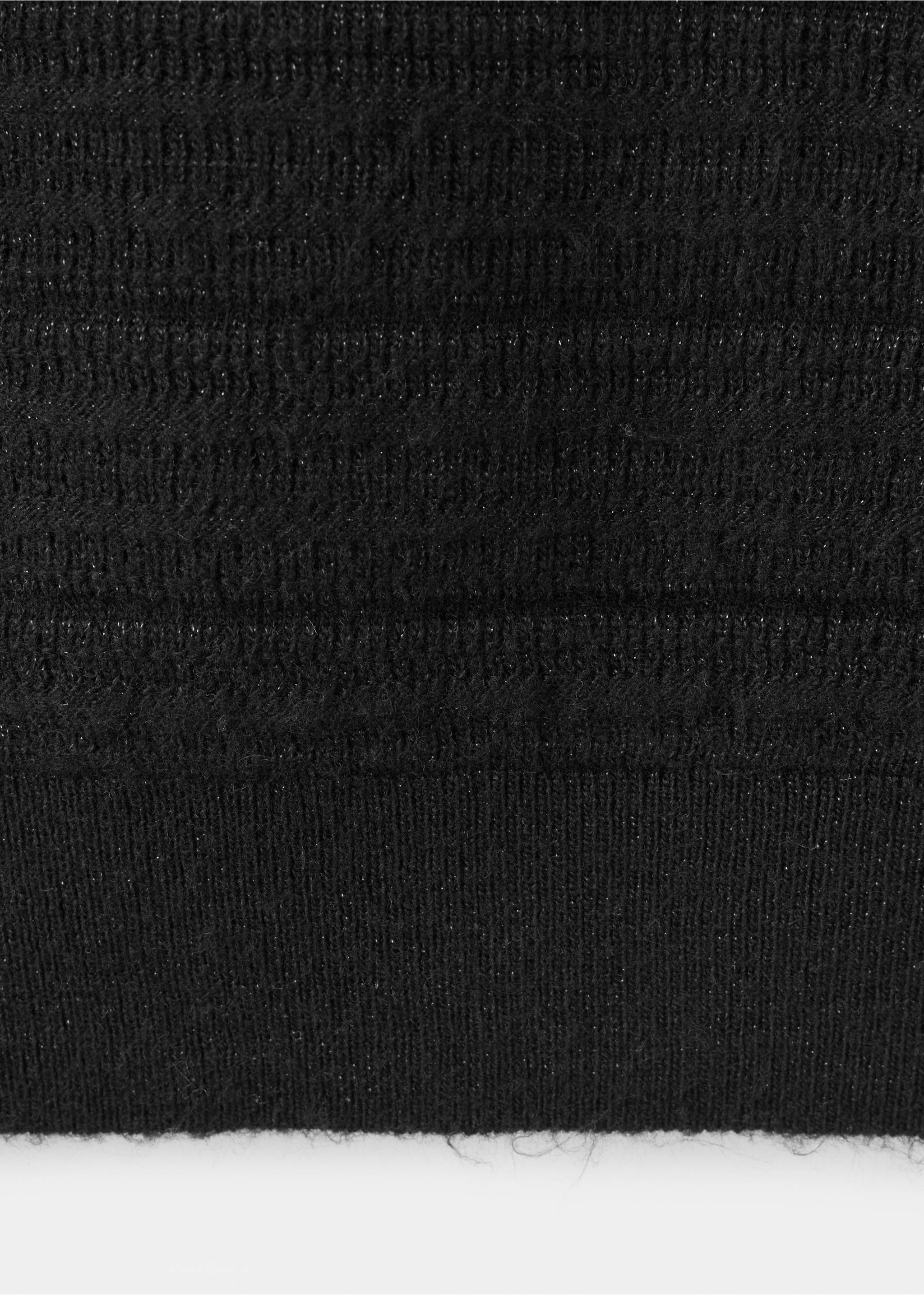 Πουλόβερ ασύμμετρο lurex - Λεπτομέρεια του προϊόντος 8, Μαύρο. Ref: 37026742-00.