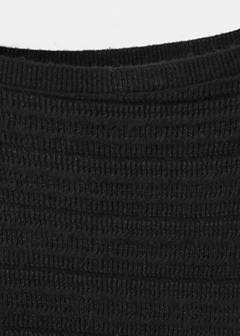 Asymmetric lurex knit jumper — Black 7
