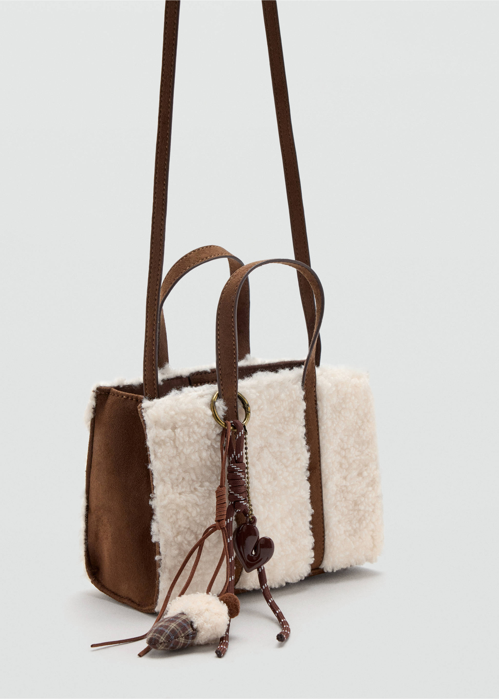 Mini sheepskin bag - Medium plane, Sand. Ref: 37026745-00.