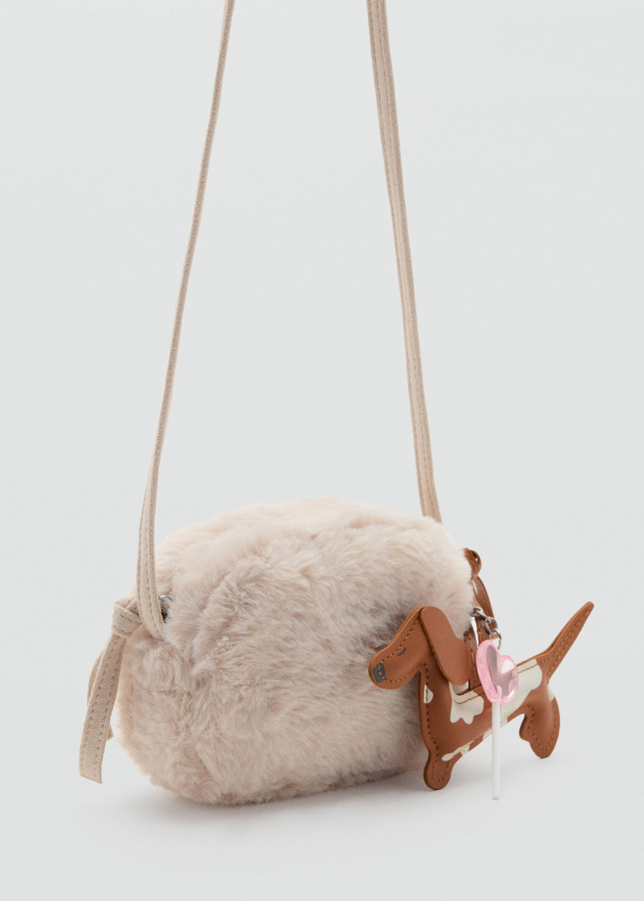 Mini fur-effect bag - Medium plane